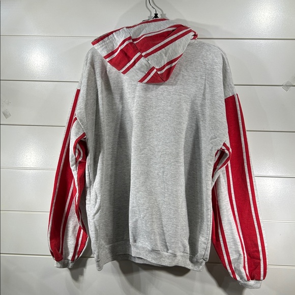 Vintage 90s Kansas City Chiefs Cliff Engle Striped Hoodie - Picture 7 of 7